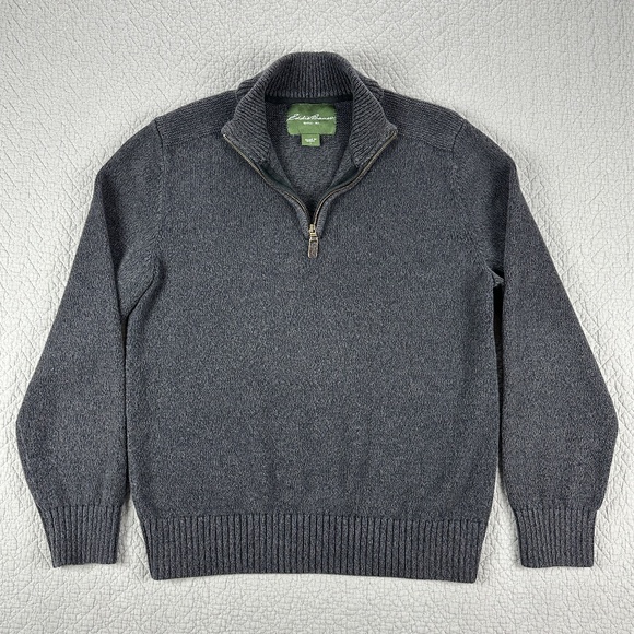 Eddie Bauer Other - Eddie Bauer V-Neck Sweater | Quarter-zip | Large|  Charcoal Gray | Pullover